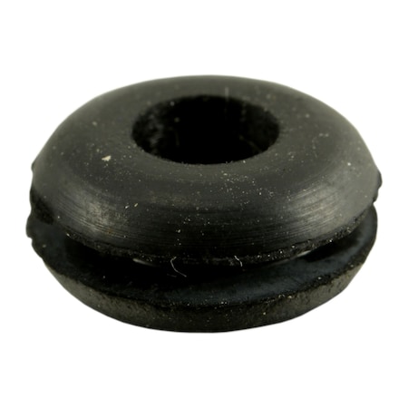 Midwest Fastener 3/16" x 7/16" x 7/32" x 1/16" Black Rubber Grommets 20PK 72601
